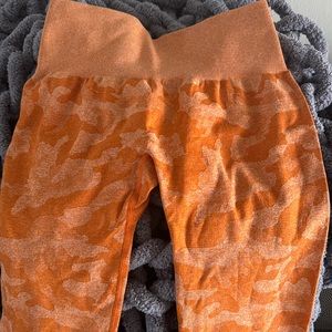 NVGTN Orange Camo Leggings